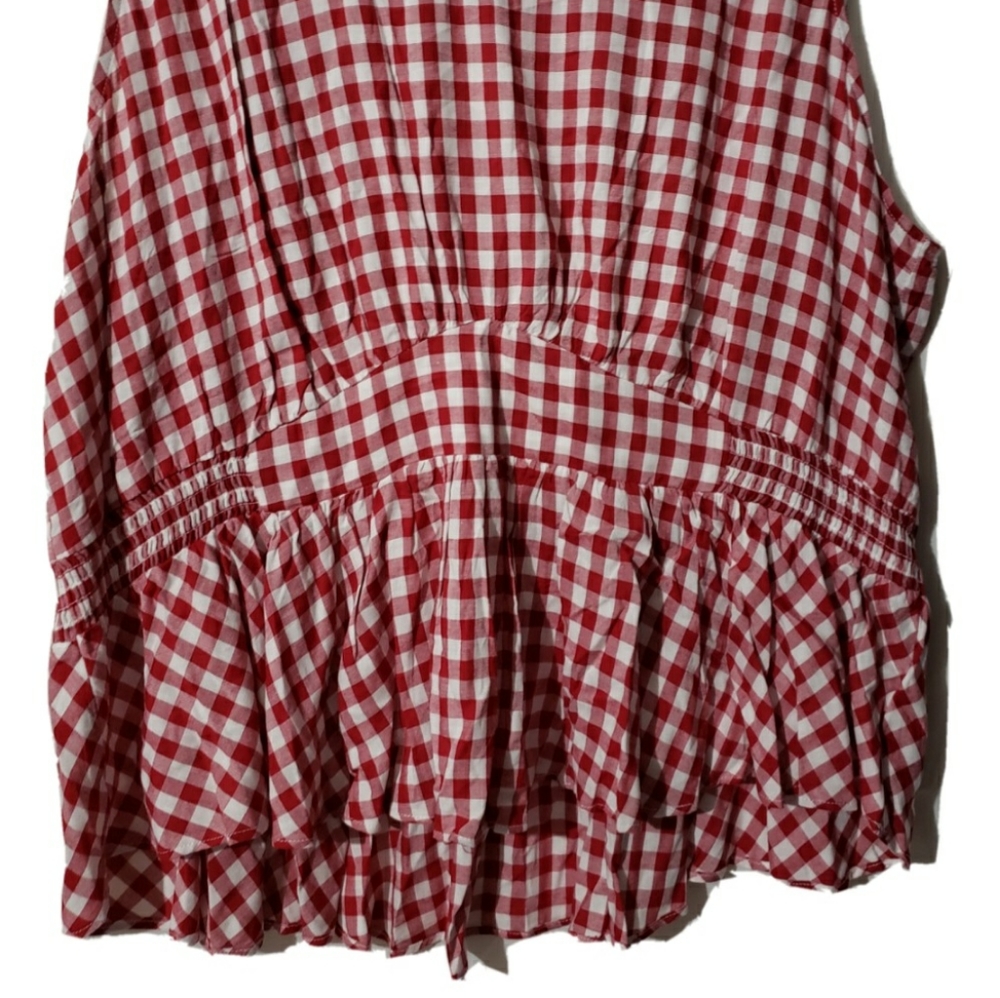 Checkered plus size blouse - Picture 2 of 2
